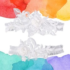  1pc Western Wedding Bride Belt Lace Flower Bridal Foot Decor Floral Ornaments