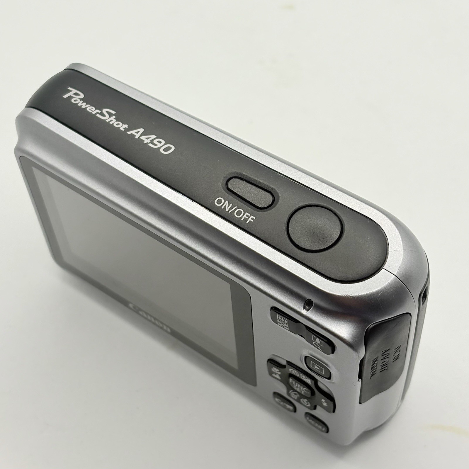 Canon PowerShot A490 10.0MP Digital Camera - Silver - Point & Shoot Compact A+