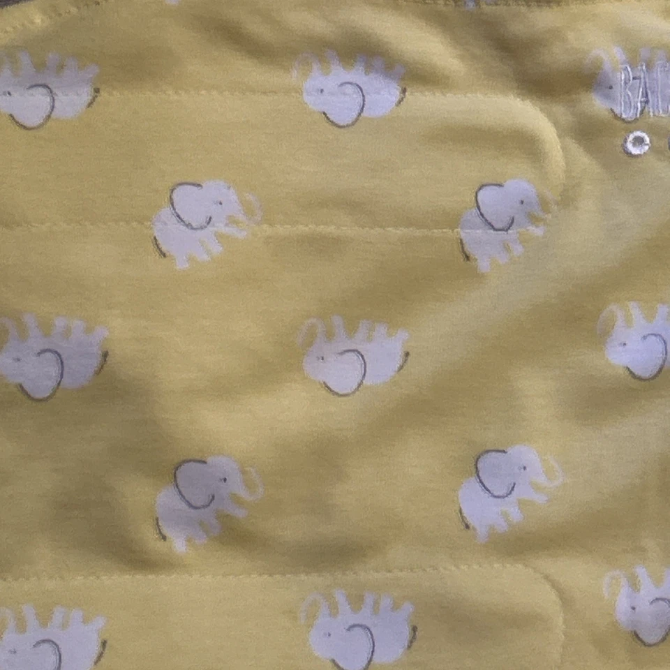 Saco de dormir Halo swaddle, elefantes amarelos tamanho recém-nascido 0-3 meses - Imagem 2 de 4