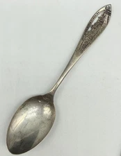 Vintage Weidlich Sterling Silver Pittsburgh Skyline 5 5/8" Souvenir Spoon 15.6g