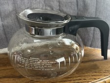 Bunn 8 Cup Carafe Original Replacement Glass Coffee Decanter Pot W/ Lid Vintage