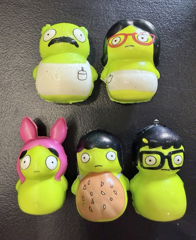 Bob's Burgers  Mystery Bag Kuchi Kopi Stress Ball Linda Louise Tina Gene Belcher