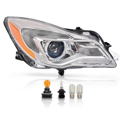 Right Halogen Headlight w/Bulbs LED DRL Turn Signal for Buick Regal 2014-2017