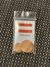 &Ouml;sterreich Euro-Cent M&uuml;nzen Lot 2002 unzirkuliert 1 2 5 Cent Kupfer