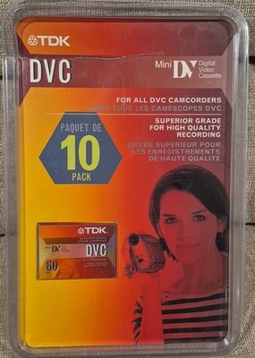 TDK DVC 60 Mini DV Digital Video Cassette Tapes 8 Pack Superior Grade Open Box