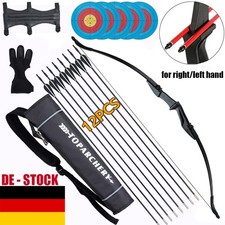 57 Zoll Takedown Recurvebogen Bogenschießen Jagd Ziel Bogen RH/LH Target Pfeile