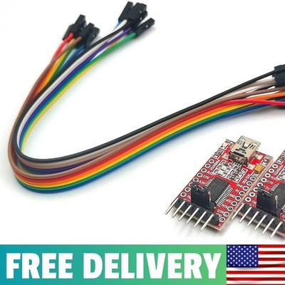 2pcs FT232RL FTDI Mini USB To TTL Serial Converter Adapter, 3.3V/5.5V, Supports
