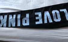 74 Victoria's Secret PINK Legging Black/Lightblue Logo XL NWT