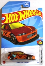 Hot Wheels 2023 Drag Strip 7/10 Honda Civic Custom #172/250 Red Kroger Exclusive