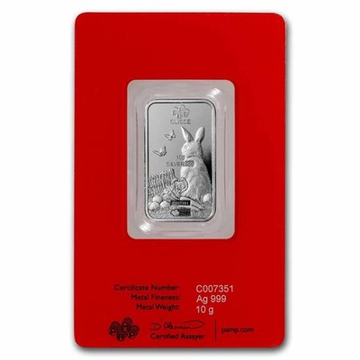 10 gram Silver Bar - PAMP Suisse (Year of the Rabbit) | eBay