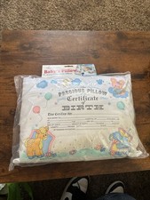 Luv N' Care THE PRECIOUS PILLOW Certificate of Birth Baby KEEPSAKE animals 90  s