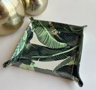 Mark & Graham Clear Coated Catchall in Martinique Palm Leaf Print Gold Snaps — photo 1
