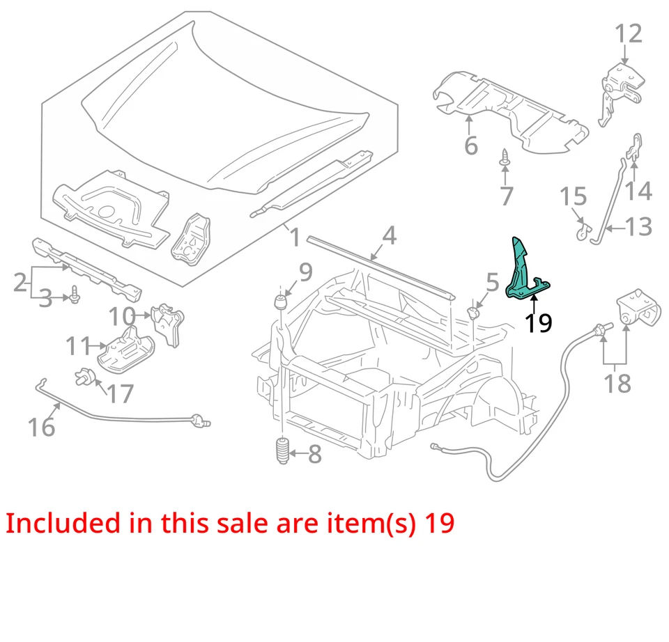 SE ADAPTA A CHEVROLET OLDSMOBILE VENTURE 1997-2005 BISAGRA SILUETA 10404006 - NUEVO OEM Foto 3 de 4