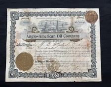 Texas Oil Stock Spindletop Signed Congressman Samuel Cooper Taft Administration