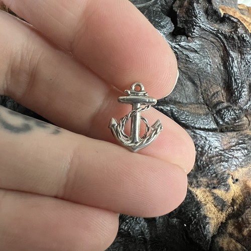 Vintage JMF Sterling Silver Charm Anchor Nautical Safety Reliability Stability - Picture 2 of 6