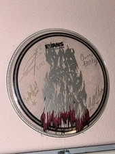 200 Stab Wounds Signed Drumhead