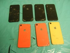 LOT OF 7 APPLE IPHONE XR PHONES FOR REPAIRS ONLY NO REFUNDS