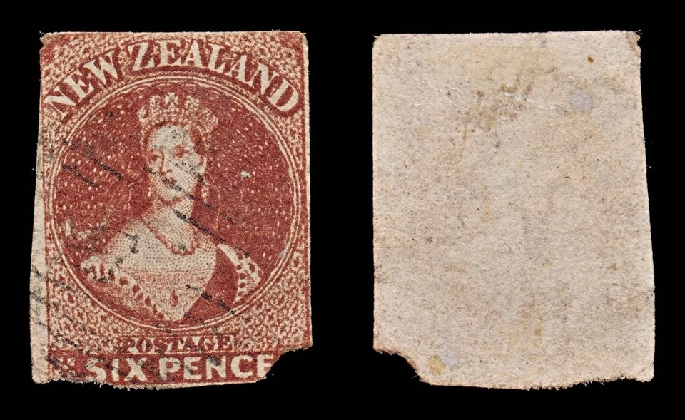 7730 New Zealand SG43 6D Red Brown 1863. Sc#14 Mi16a. Used. C£120 — 第 2/4 张图片