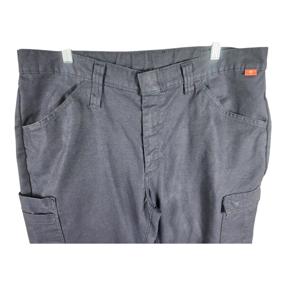 Calça de carpinteiro Bulwark FR IQ Series masculina 38x30 resistente a chamas preta 9.0 ATPV - Imagem 4 de 4