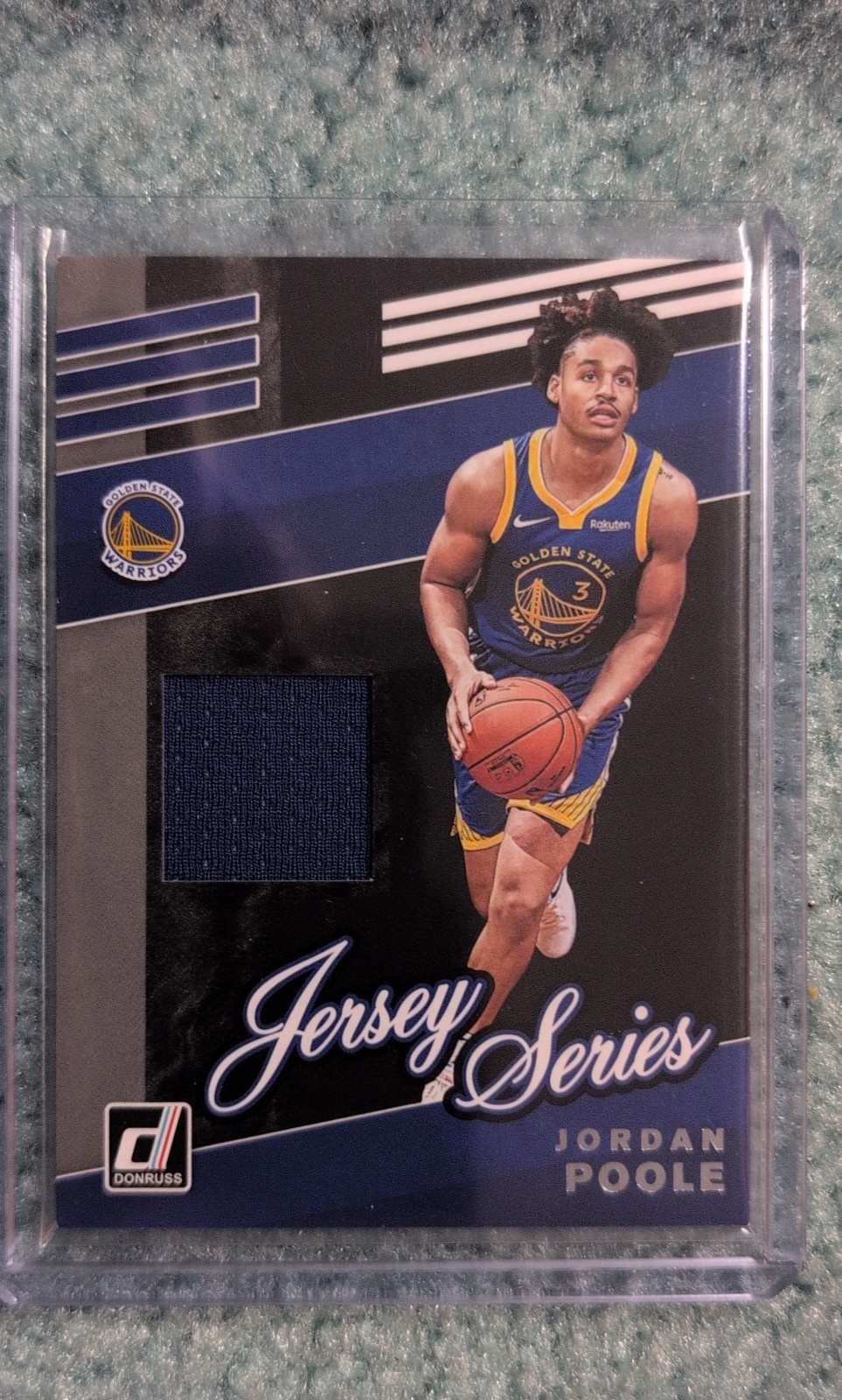 2019-20 Panini Donruss - Jersey Series Jordan Poole #JS-JPL (MEM, RC)