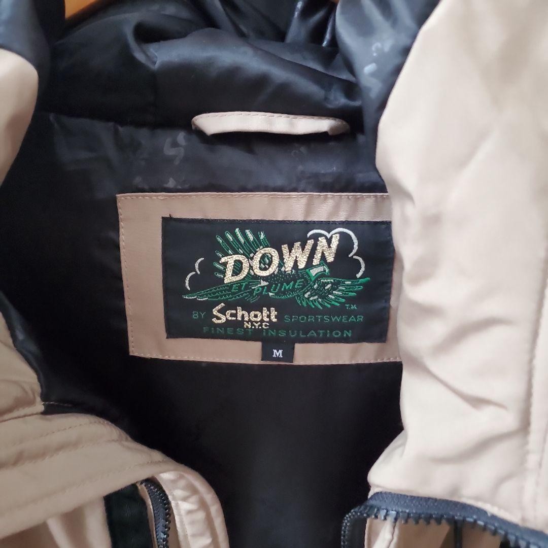 [Good Condition] Schott Down Jacket Outer Beige M… - image 5