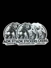 ADKstickers | Gorilla Butt Cheeks Logo Stickers | Glossy 3" Vinyl (3-Pack)