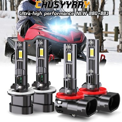 FOR Arctic Cat CrossFire R 8 LE 2009-2010 4X 894 & 893 LED Headlight Combo Bulbs