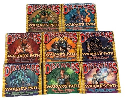 Diskwars - Waiqars Path - Fantasy Flight Games - Mixed Lot of 8 SEALED NEW