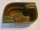 Vintage 1950s Frankoma Pottery #456 Ashtray Brown Glaze Oklahoma Pottery