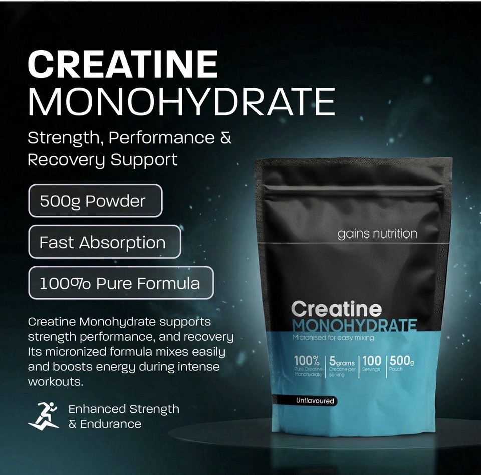 Creatine Monohydrate Powder 500g 100% Pure | eBay UK