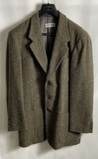 Vintage 90s Giorgio Armani Le Collezioni Women's Brown Wool Blazer Coat IT 40