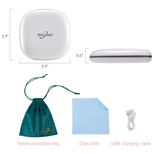 Compact LED Magnifying Travel Makeup-Mirror - 4 inches 1X/10X Magnification S... - Picture 7 of 8