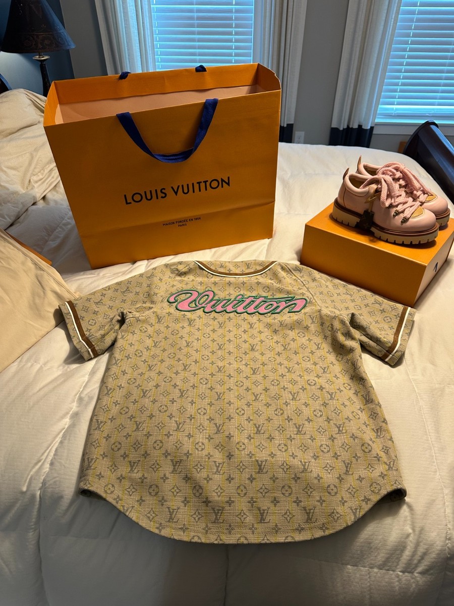 Louis Vuitton Leather Baseball Shirt | eBay