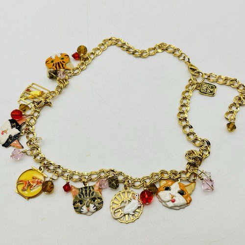 Lunch At The Ritz Necklace Choker A Cat's Life LATR 2Go 18" - Picture 2 of 8