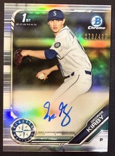 2019 Bowman Draft - Chrome Draft Pick Autographs George Kirby Refractor /499