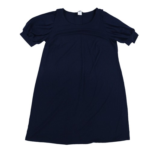 MSK Womens Plus Size Dress Puff-Sleeve Crewneck Party Cocktail Navy 2X New - Zdjęcie 1 z 2