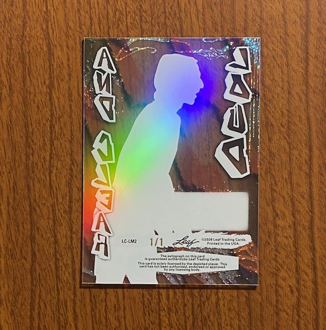 2026 Leaf Sports Heroes Luka Modric Loud And Clear Auto 1/1 view 2