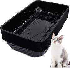 30 Pack Disposable Plastic Litter Boxes for Cats Disposable Cat Litter Tray for