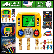 Vivohome Digital Hvac Manifold Gauge Set R134a R1234yf Ac Recharge Kit