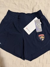 Lululemon Shorts Hotty Hot High-Rise Lined Women's 4" FL Panthers NHL Size 4
