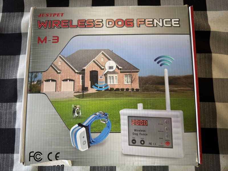 JUSTPET Dog Wireless Dog Fence M-3 (for 2 dogs) OPEN BOX