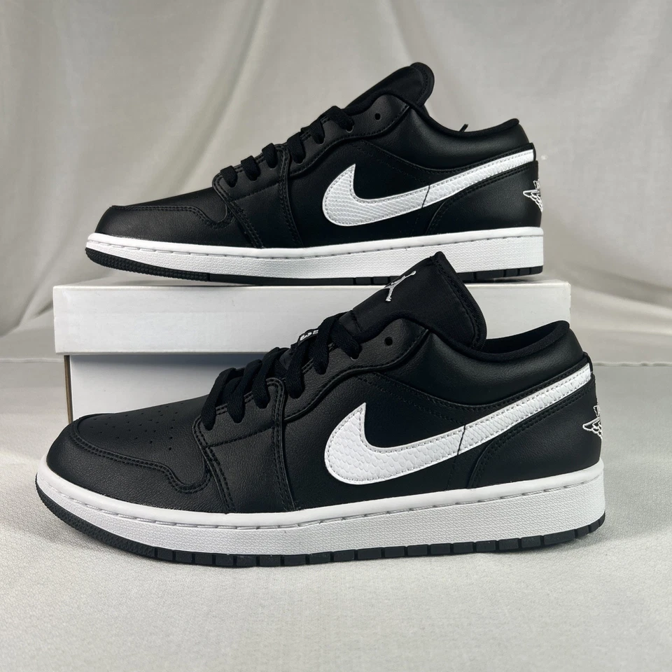 Totalmente Nuevo con Caja Original WMNS Air Jordan 1 Bajo Negro Blanco Talla 12W 10.5M A09944001 Foto 2 de 4