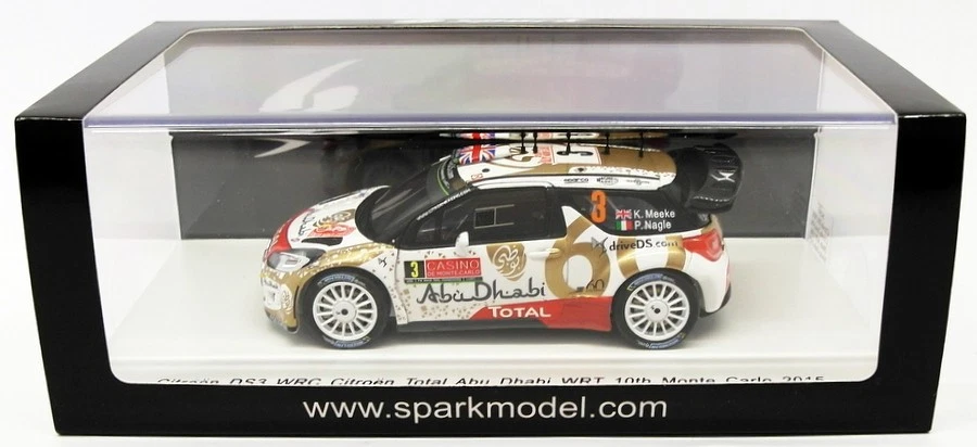 Spark escala 1/43 S4503 - Citroen DS3 WRC #3 - 10º Abu Dhabi 2015 Foto 4 de 4
