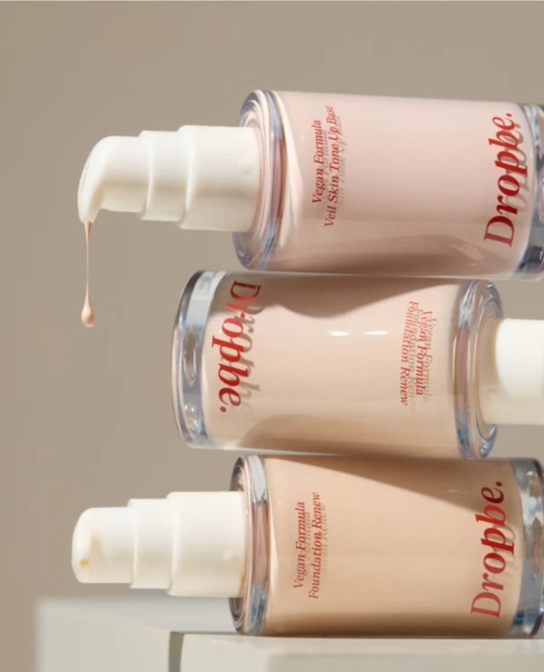 K-Beauty Dropbe Cover Pick Foundation Renew 01 Light Beige SPF35 35g Vegan - Image 3 of 4