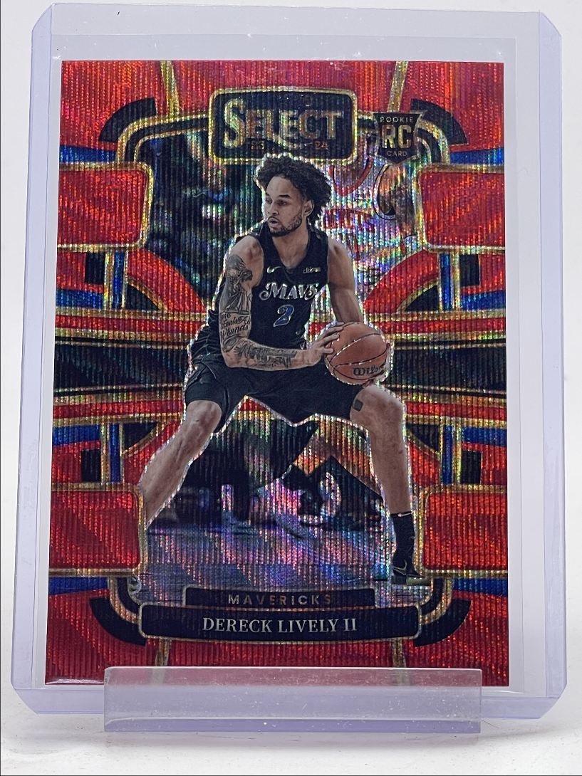 DERECK LIVELY II 2023-24 SELECT CONCOURSE ROOKIE RED WAVE PRIZM RC Q5384