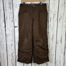 Cherokee Youth Snowpants Brown Girls XL 14/16 Zip Pockets Insulated Snow Winter