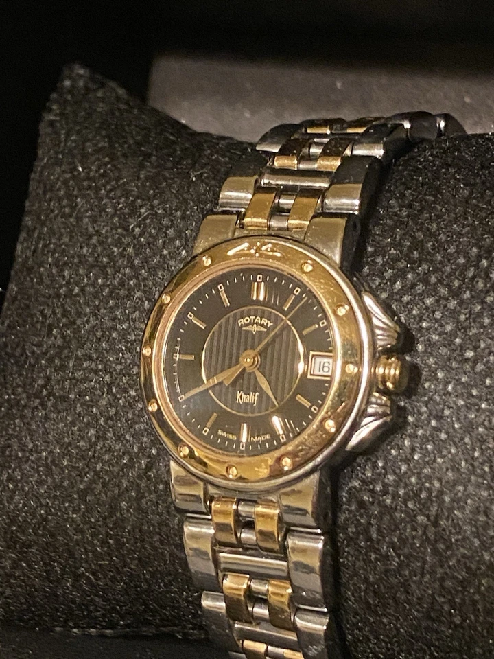 Rotary Khalif Swiss Made Registered Model 9 Jewels 24MM 18K GOLD Plated Watch - Image 4 of 4