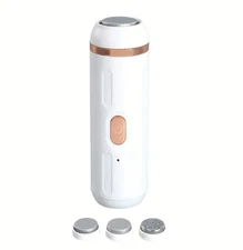 White Electric Callus Remover and Foot File - Rechargeable Foot Care Tool