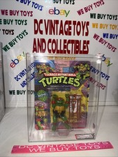 TMNT Playmates 1988 10 Back Soft Head Fan Club Flyer FCF Raphael AFA 75  GRADED