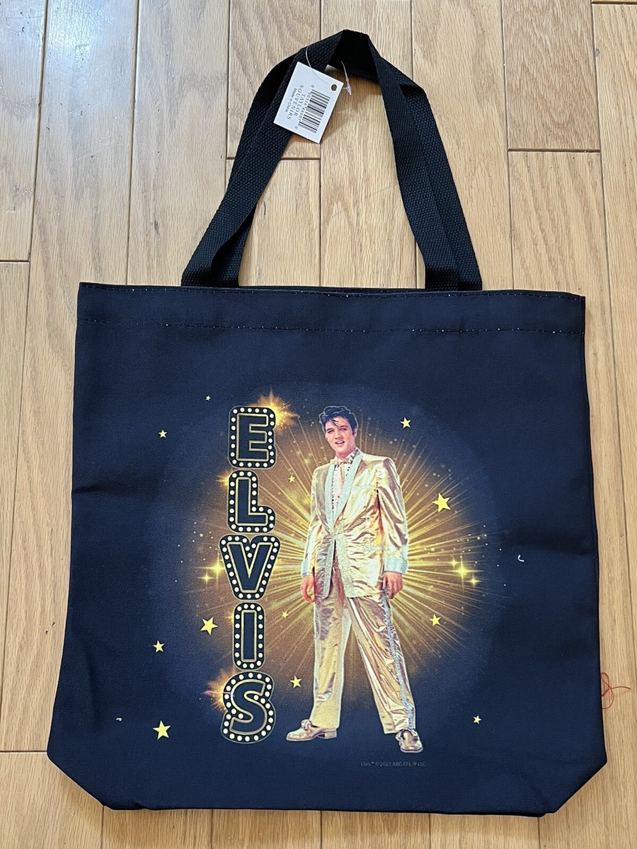Elvis Gold Lame Tote Bag Direct From Memphis Graceland Offical Nudie